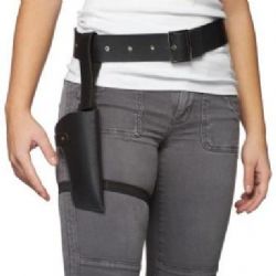 COBS AND ROBBERS -  LEATHER LIKE TIGHT BELT HOLSTER SET ADJUSTABLE