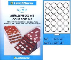 COIN BOXES -  BOX FOR 20 41MM COINS IN CAPSULES