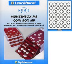 COIN BOXES -  BOX FOR 42 COINS OF 24MM IN CAPSULES