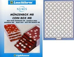 COIN BOXES -  BOX FOR 63 COINS OF 16,5MM IN CAPSULES