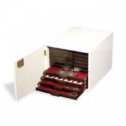 COIN BOXES -  WHITE COIN CASE FOR 10 STANDARD COIN BOXES