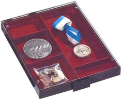 COIN BOXES -  XL COIN BOX FOR COINS WITH VARIABLE SIZE COMPARTMENTS (X-LARGE)