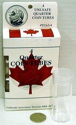 COIN TUBES FOR QUARTERS