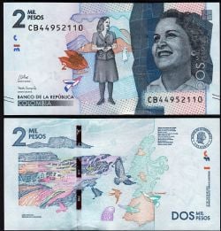 COLOMBIA -  2000 PESOS 2021 (UNC) 458G