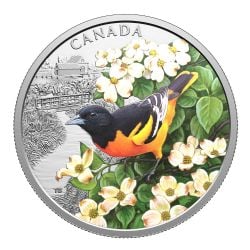 COLOURFUL BIRDS -  BALTIMORE ORIOLE -  2025 CANADIAN COINS 05