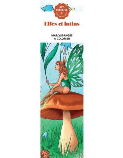 COLOURING BOOKMARKS -  ELVES AND PIXIES (40 BOOKMARKS)