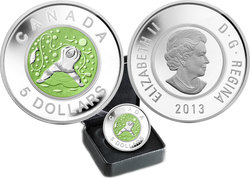 CONTEMPORARY ABORIGINAL ART -  FATHER ICE FISHING -  2013 CANADIAN COINS 02