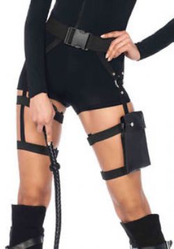 COPS AND ROBBERS -  MULTI STRAP GARTER POCKET UTILITY BELT (ONE SIZE)