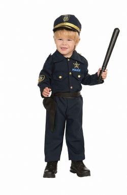 COPS AND ROBBERS -  POLICE BOY COSTUME (TODDLER - 2-4)