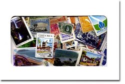 COSTA RICA -  100 ASSORTED STAMPS - COSTA RICA