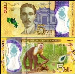 COSTA RICA -  5000 COLONES 2018 (UNC)