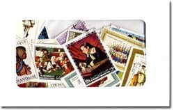COSTUMES -  100 ASSORTED STAMPS - COSTUMES