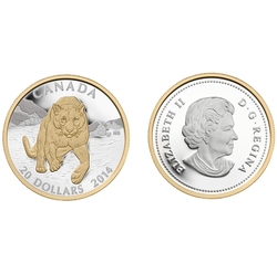 COUGAR -  POUNCING IN THE SNOW -  2014 CANADIAN COINS 04