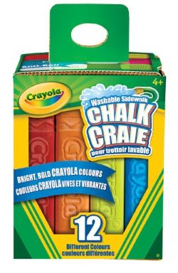 CRAYOLA -  12 SIDEWALK CHALKS
