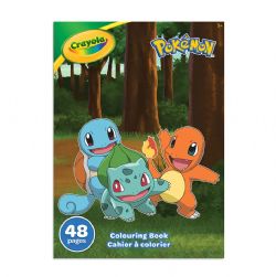 CRAYOLA -  48 PAGES COLOURING BOOK -  POKEMON