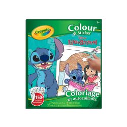 CRAYOLA -  LILO & STITCH, COLOUR AND STICKER PAGES