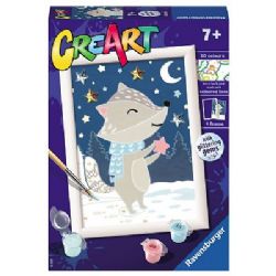 CREART -  PAINT BY NUMBERS - CUTE BADGER (5
