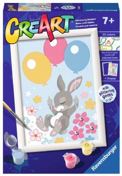 CREART -  PAINT BY NUMBERS - FLYING BUNNY (7