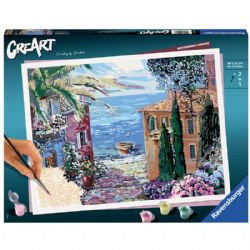 CREART -  PAINT BY NUMBERS - MEDITERRANEAN LANDSCAPE (16