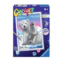CREART -  PAINT BY NUMBERS - PAWSOME POLAR BEAR (7