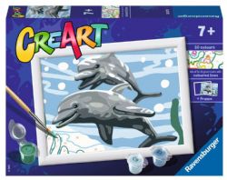 CREART -  PAINT BY NUMBERS - POD OF DOLPHINS (7