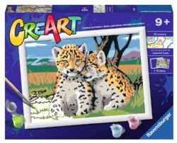 CREART -  PAINT BY NUMBERS - SAFARI FRIENDS ( 9.5