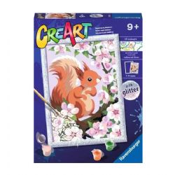 CREART -  PAINT BY NUMBERS - SPRING SQUIRREL (7