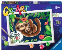 CREART -  PAINT BY NUMBERS - SWEET SLOTHS (9.5