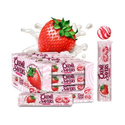 CREME SAVERS -  ROLLS STRAWBERRY (1OZ)