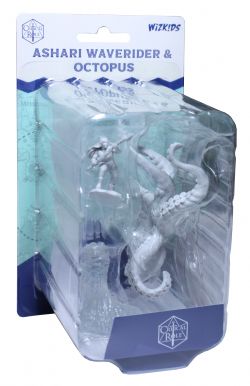 CRITICAL ROLE: UNPAINTED MINIATURES -  ASHARI WAVERIDER AND OCTOPUS -  RPG MINIATURE