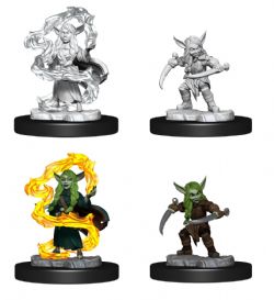 CRITICAL ROLE: UNPAINTED MINIATURES -  FEMALE GOBLIN ROGUE AND SORCERER -  RPG MINIATURE