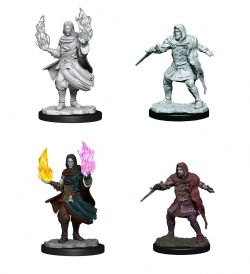 CRITICAL ROLE: UNPAINTED MINIATURES -  MALE HOLLOW ONE ROGUE AND SORCERER -  RPG MINIATURE