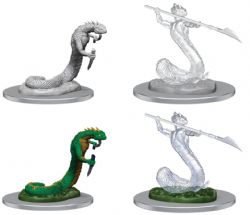 CRITICAL ROLE: UNPAINTED MINIATURES -  SERPENTFOLK & SERPENT GHOST -  RPG MINIATURE