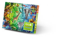 CROCODILE CREEK -  JUNGLE PARADISE (100 PIECES) -  HOLOGRAPHIC