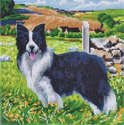 CRYSTAL ART -  Pup in the Field