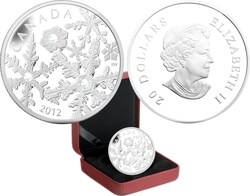 CRYSTAL SNOWFLAKES -  SNOWSTORM -  2012 CANADIAN COINS 14