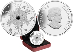 CRYSTAL SNOWFLAKES -  WINTER SNOWFLAKE -  2013 CANADIAN COINS 15