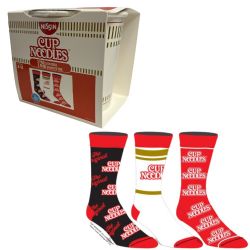CUP NOODLES -  3-PAIR PACK OF CREW SOCKS IN GIFT BOX