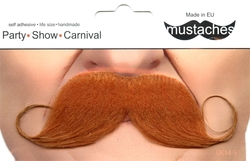 CURLY MUSTACHE - RED