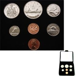 CUSTOM SETS -  1978 CUSTOM SET - ROUND JEWELS, NO ISLAND -  1978 CANADIAN COINS 08