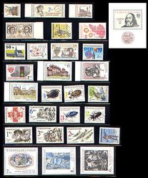CZECHOSLOVAKIA -  1992 COMPLETE YEAR SET, NEW STAMPS