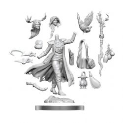 D&D FRAMEWORKS UNPAINTED MINIATURES -  HUMAN DRUID FEMALE -  RPG MINIATURE UNPAINTED DUNGEONS & DRAGONS