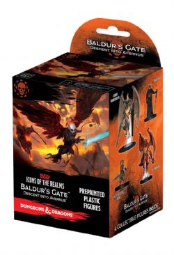 D&D ICONS OF THE REALMS: BOOSTER PACK -  BALDUR'S GATE DESCENT INTO AVERNUS -  RPG MINIATURE PREPAINTED DUNGEONS & DRAGONS