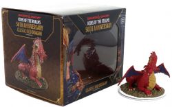 D&D ICONS OF THE REALMS: PREPAINTED MINIATURES -  50TH ANNIVERSARY RED DRAGON -  RPG MINIATURE PREPAINTED DUNGEONS & DRAGONS