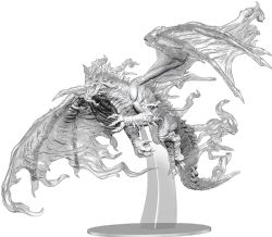 D&D ICONS OF THE REALMS: PREPAINTED MINIATURES -  ADULT BLUE SHADOW DRAGON UNPAINTED FIGURE -  RPG MINIATURE PREPAINTED DUNGEONS & DRAGONS