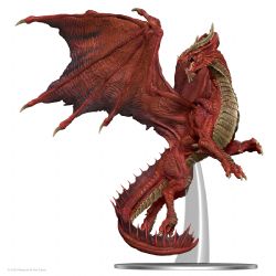 D&D ICONS OF THE REALMS: PREPAINTED MINIATURES -  ADULT RED DRAGON -  RPG MINIATURE PREPAINTED DUNGEONS & DRAGONS