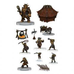 D&D ICONS OF THE REALMS: PREPAINTED MINIATURES -  ADVENTURE IN A BOX - GOBLIN CAMP -  RPG MINIATURE PREPAINTED DUNGEONS & DRAGONS