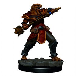 D&D ICONS OF THE REALMS: PREPAINTED MINIATURES -  MALE DRAGONBORN FIGHTER -  RPG MINIATURE PREPAINTED DUNGEONS & DRAGONS