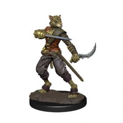 D&D ICONS OF THE REALMS: PREPAINTED MINIATURES -  MALE TABAXI ROGUE -  RPG MINIATURE PREPAINTED DUNGEONS & DRAGONS