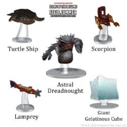 D&D ICONS OF THE REALMS: PREPAINTED MINIATURES -  SPELLJAMMER ADVENTURES IN SPACE - ATTACKS FROM DEEP SPACE -  RPG MINIATURE PREPAINTED DUNGEONS & DRAGONS